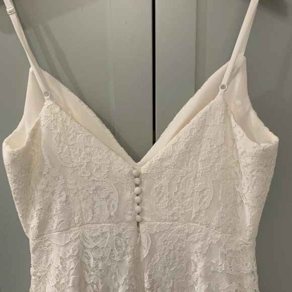 ASOS Ariana Lace Cami Wedding Dress with Full Skirt - Picture 4 of 8
